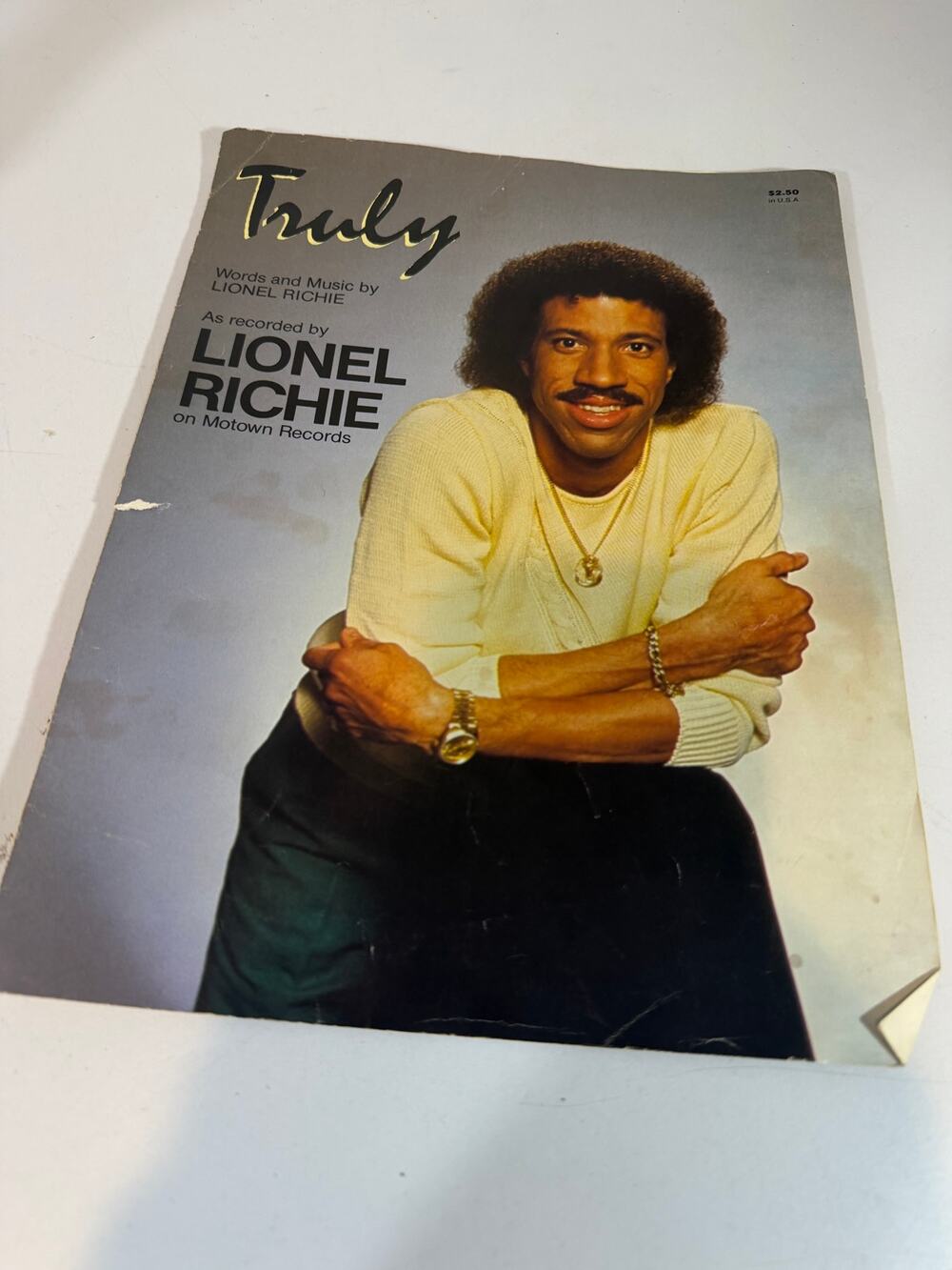 Truly Lionel Richie Sheet Music Vintage Sheet Music